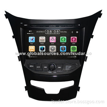7" Car DVD Player for Ssangyong Korando 2014, with 3G, 1,080p Video Play, Supports iPhone 5S/CPU800